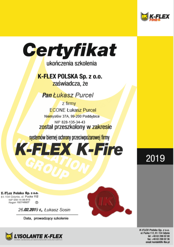 cerfytikat kflex